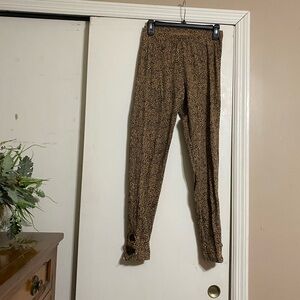Old Navy Brown Patterned Leggings